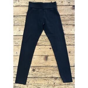 Tea Party Women’s Size S Black Foldover Leggings
